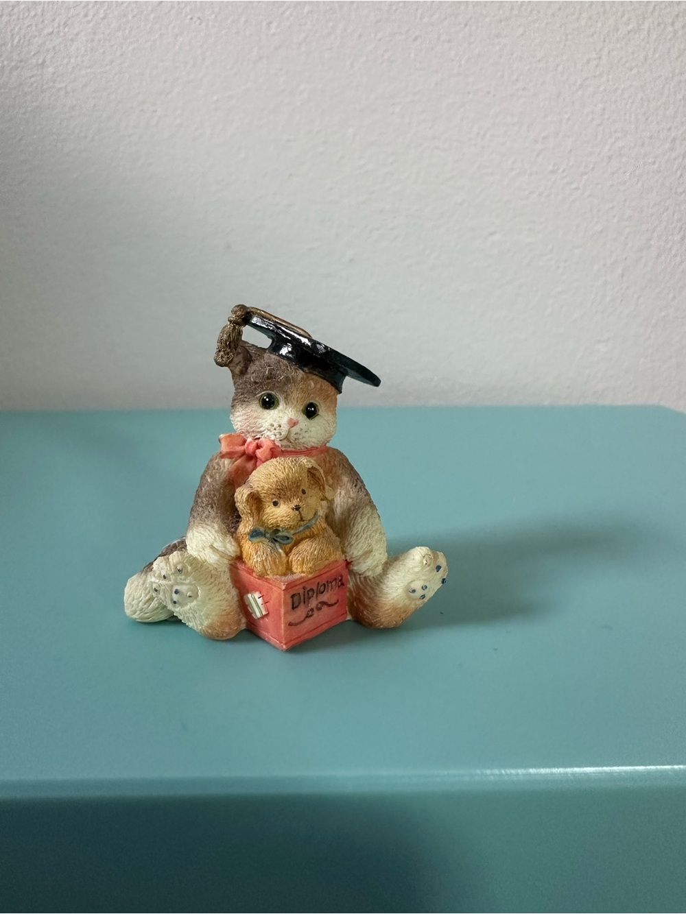 Enesco Calico Kittens Vintage 1995 Graduation Cat